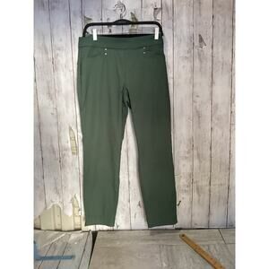 Violets & Roses women's lightweight trouser pants in green. size -10/30